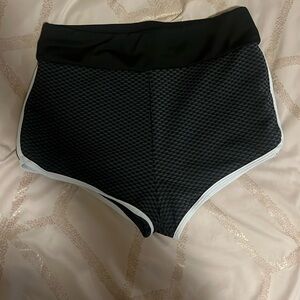 Black and white cheeky shorts